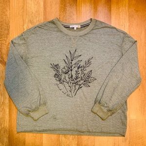 C&C California long sleeve olive green T-Shirt Size L